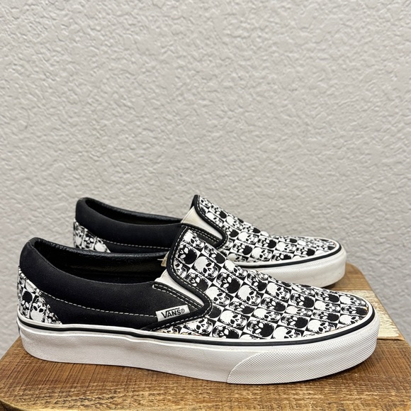 Vans Shoes - Vans Checkerboard Skulls Slip On Sneakers M 7  / W 8.5